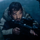 Cassian Andor (Diego Luna) takes aim in Rogue One.